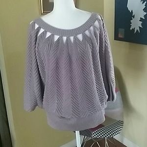 Lavender and Silver Sweater
